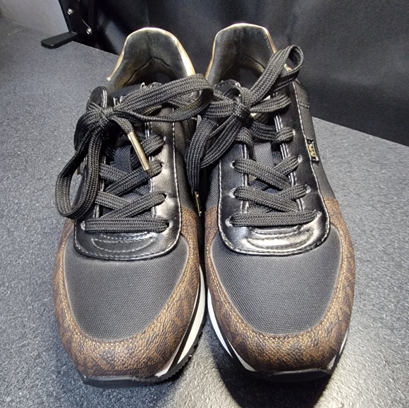 Michael Kors Black and Brown Sneakers - Picture 2 of 4